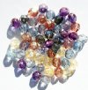 50 6mm Faceted Mixed Lustre Firepolish Beads